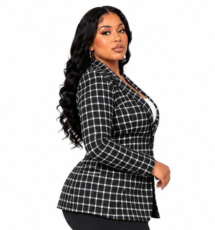 Black Grace Checkered Jacket
