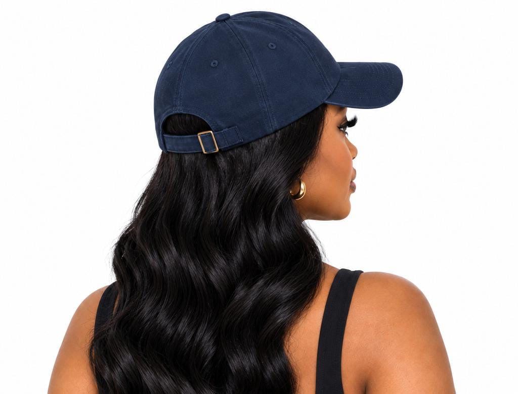Navy Alana “Happy Wife Happy Life” Hat