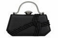 Black Evangeline Rhinestone Clutch Bag