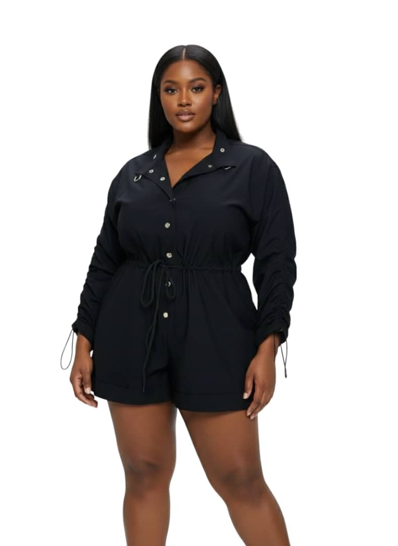 Zara Black Utility Romper &nbsp;