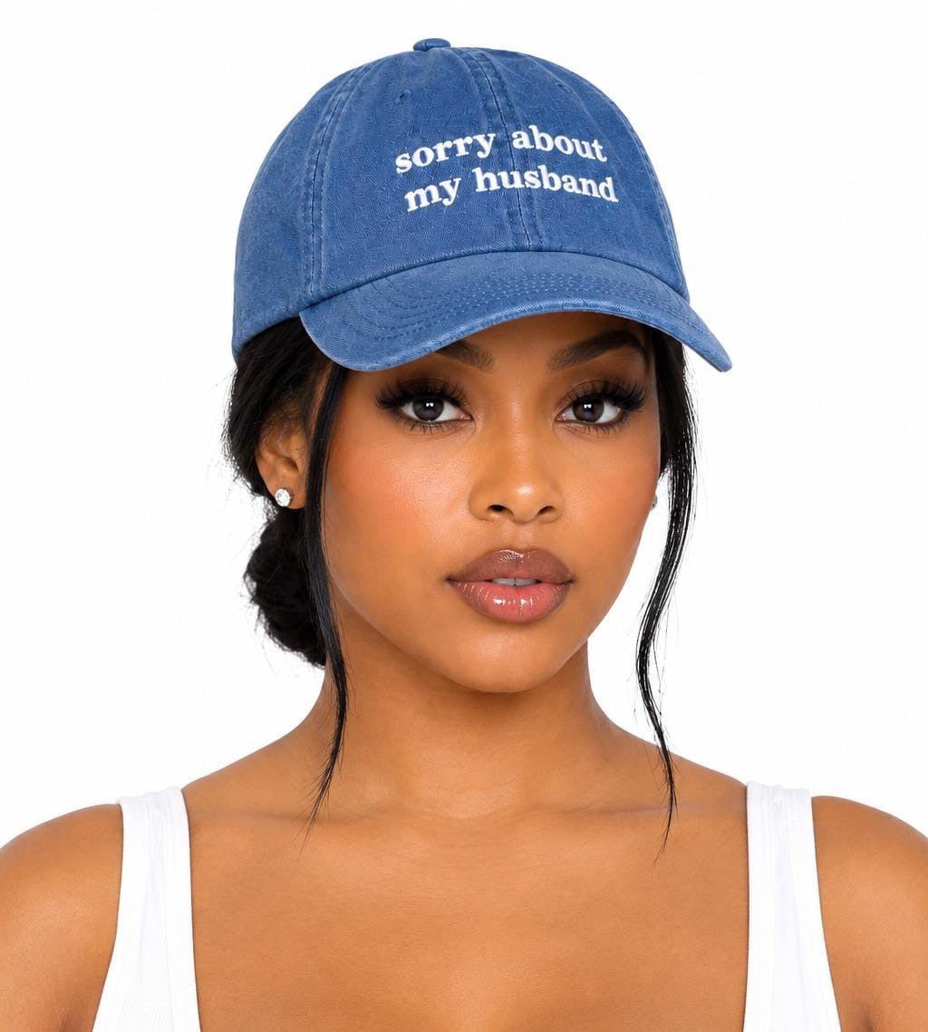 Blue Adeline “Sorry About My Husband” Hat