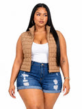 Ashley Brown Plus Size Puffer Vest