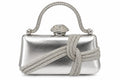 Silver Evangeline Rhinestone Clutch Bag Silver Evangeline Rhinestone Clutch Bag