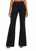 Black Aubrey High-Waisted Flare Pants