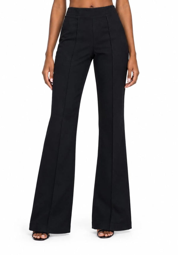 Black Aubrey High-Waisted Flare Pants