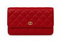 Red Colette Quilted Chain Bag