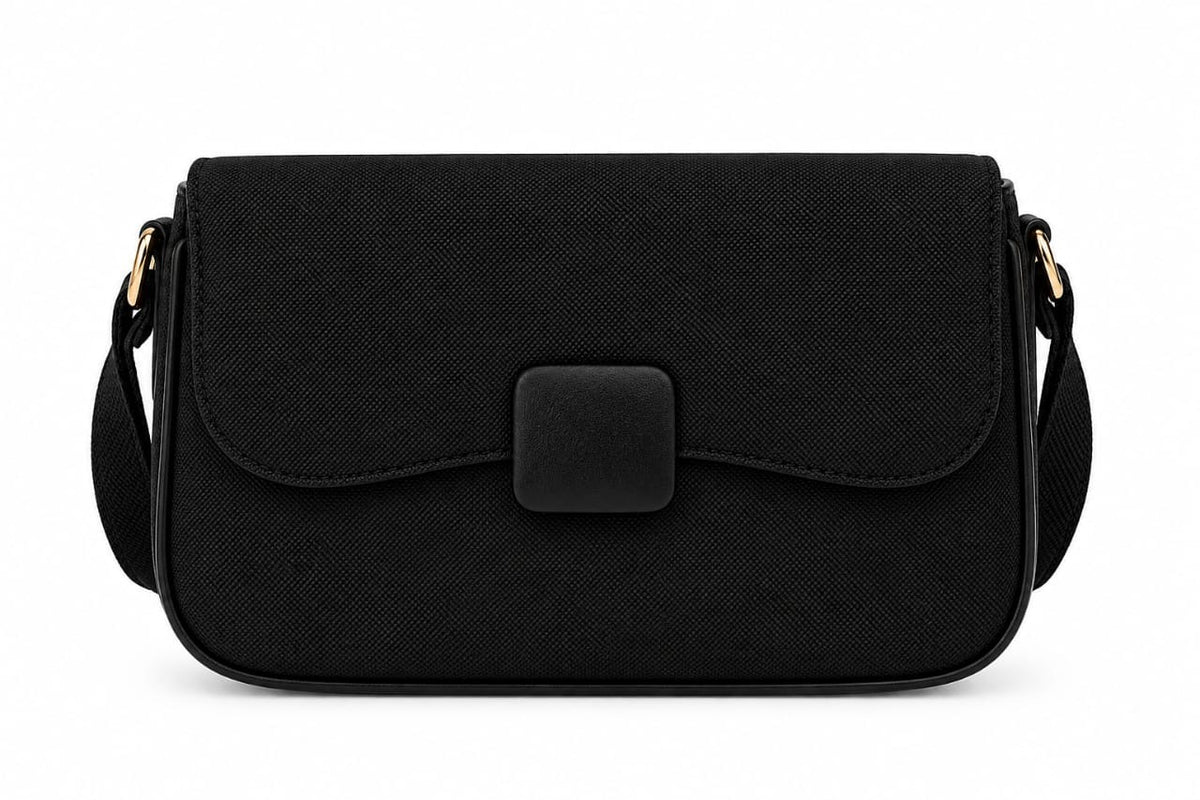Black Vera Flap Crossbody Bag Black Vera Flap Crossbody Bag