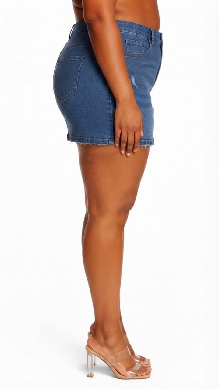 Blue Nola Studded Belted Mini Skort&nbsp;