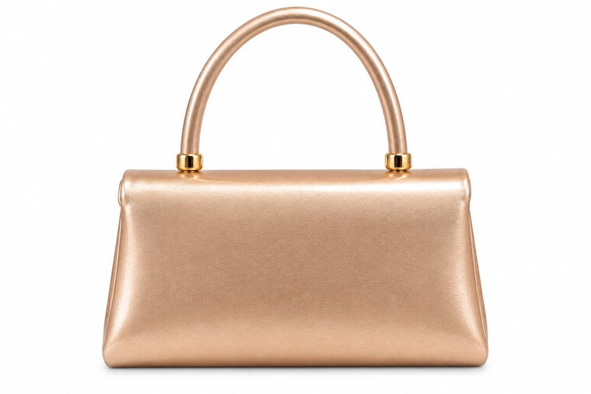 Rose Gold Faye Metallic Mini Handbag