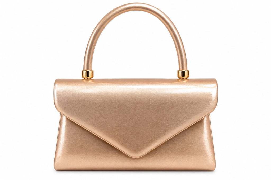 Rose Gold Faye Metallic Mini Handbag