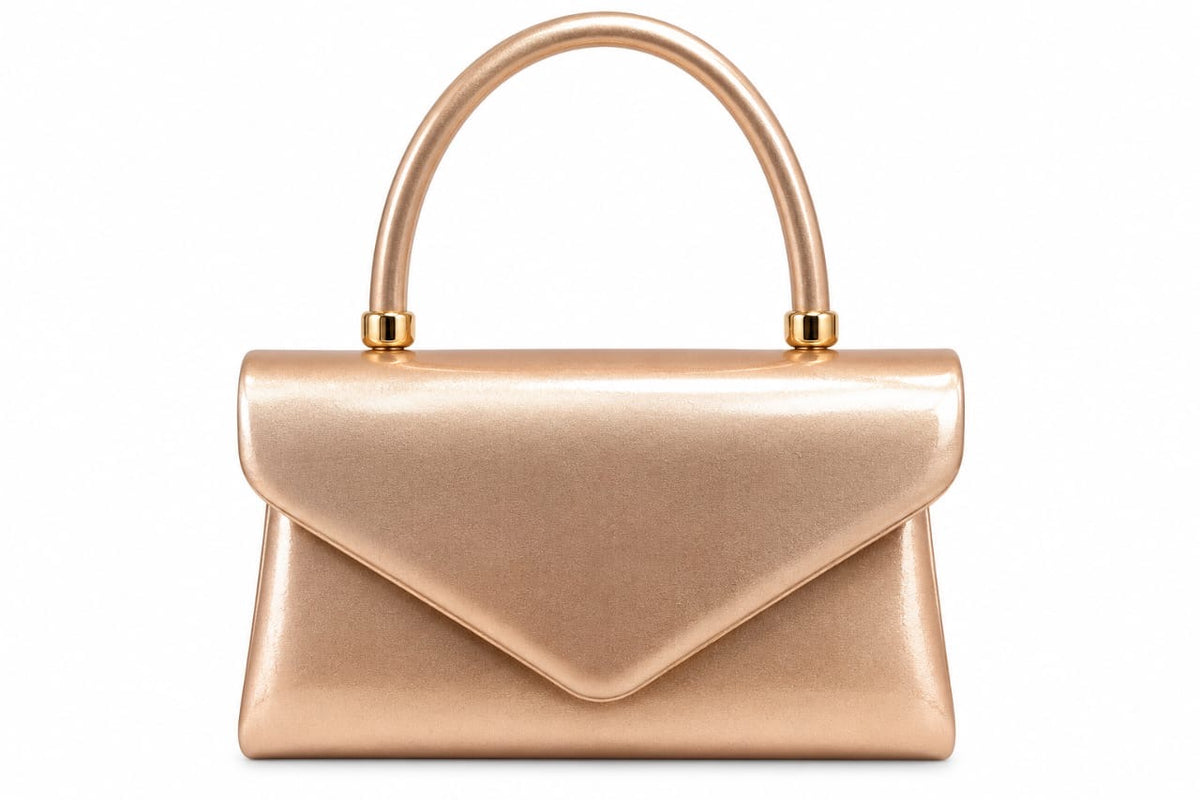 Rose Gold Faye Metallic Mini Handbag