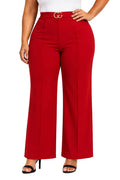 Red Ophelia High-Waist Wide-Leg Pants