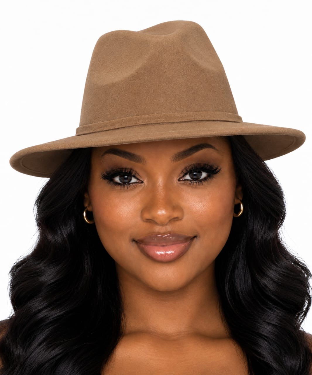 Camel Thea Fedora Hat