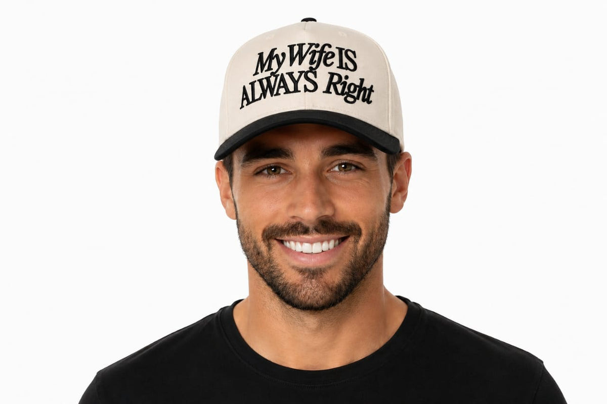 Cream Carter “My Wife Is Always Right” Hat&nbsp;