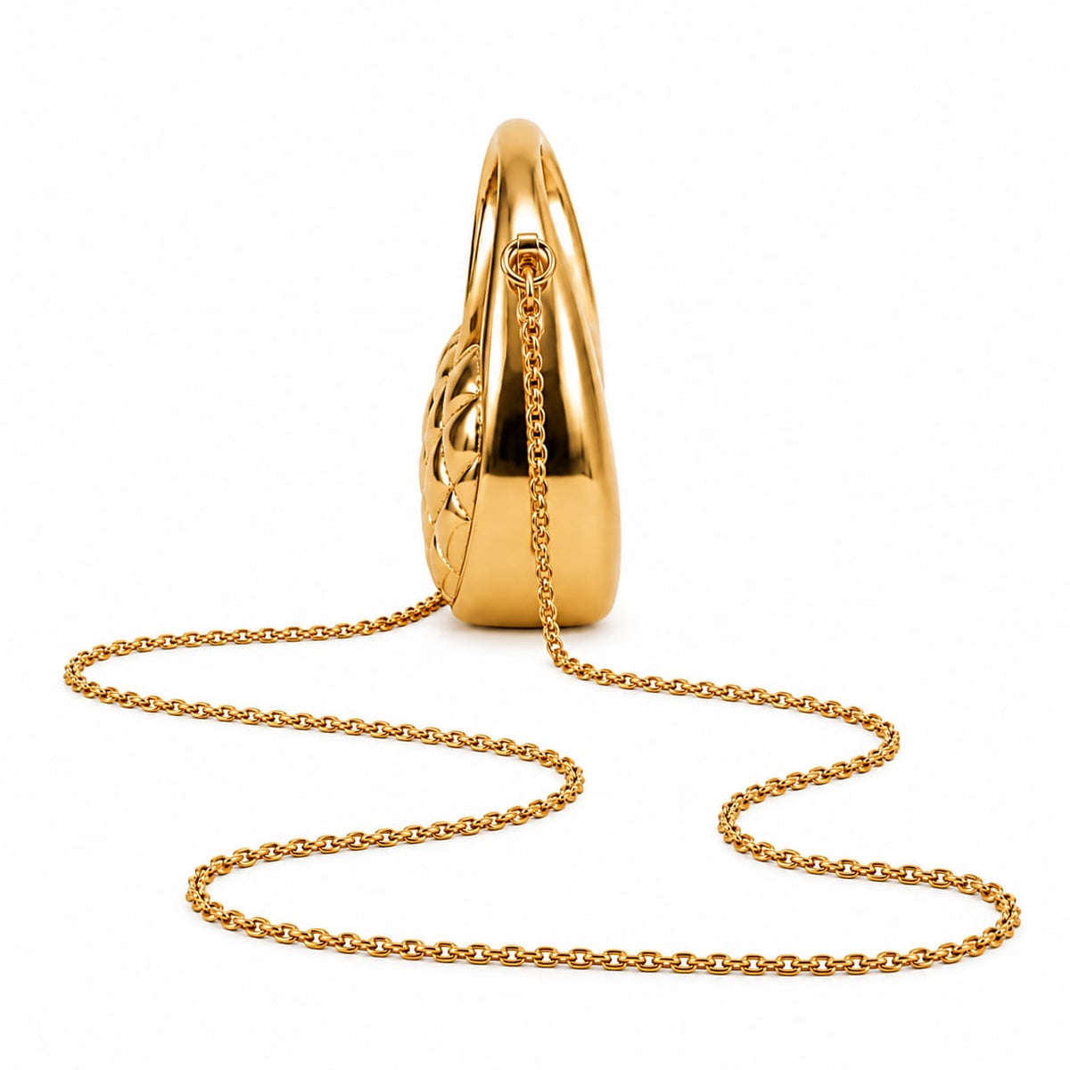 Gold Esme Quilted Mini Bag