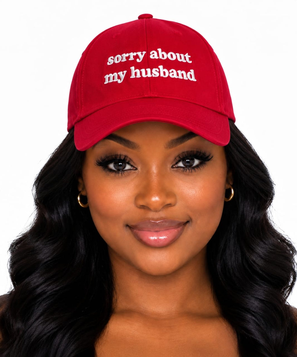 Red Adeline “Sorry About My Husband” Hat