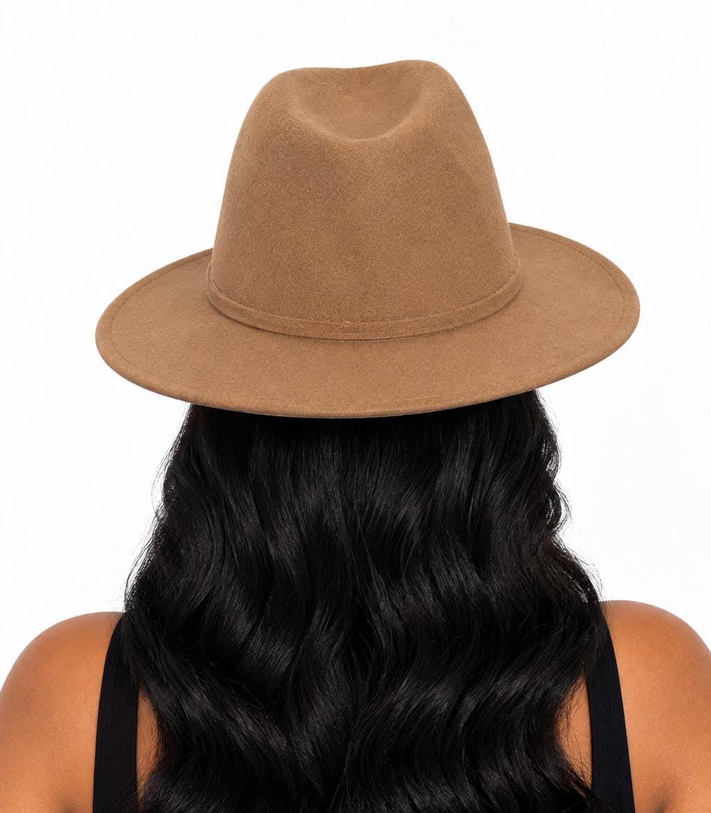 Camel Thea Fedora Hat
