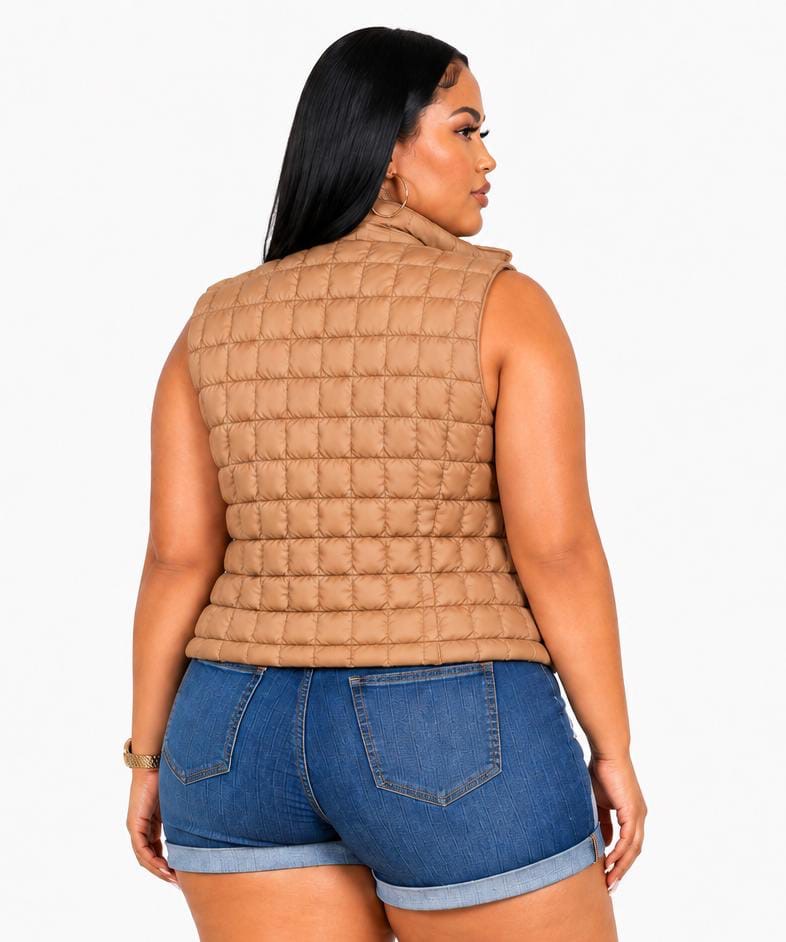 Ashley Brown Plus Size Puffer Vest