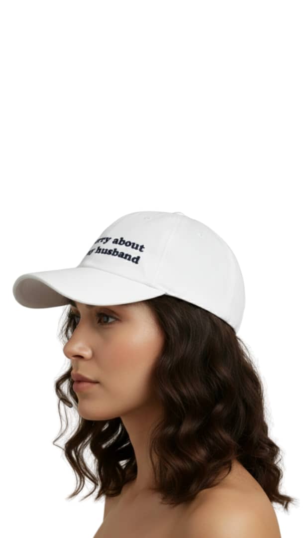 White Sasha "Sorry About My Husband" Hat