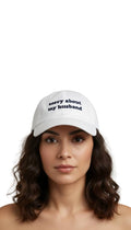 White Sasha "Sorry About My Husband" Hat