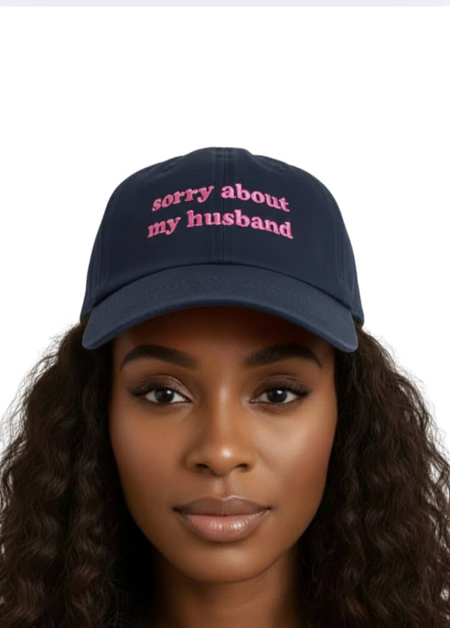 Navy Blues Sasha " Sorry About My Husband" Hat