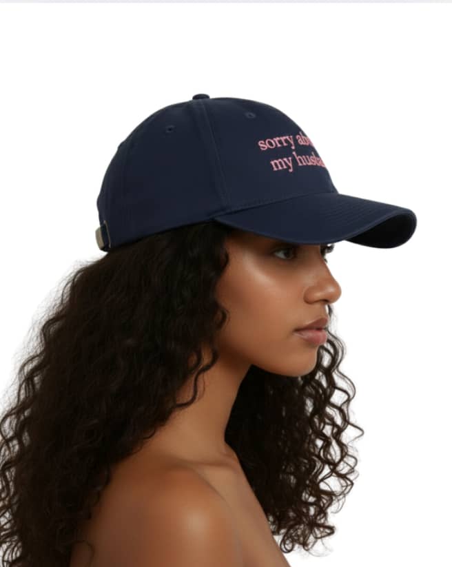 Navy Blues Sasha " Sorry About My Husband" Hat
