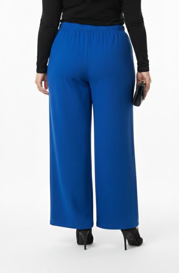 Royal Blue Nala Plus Size Palazzo Pants