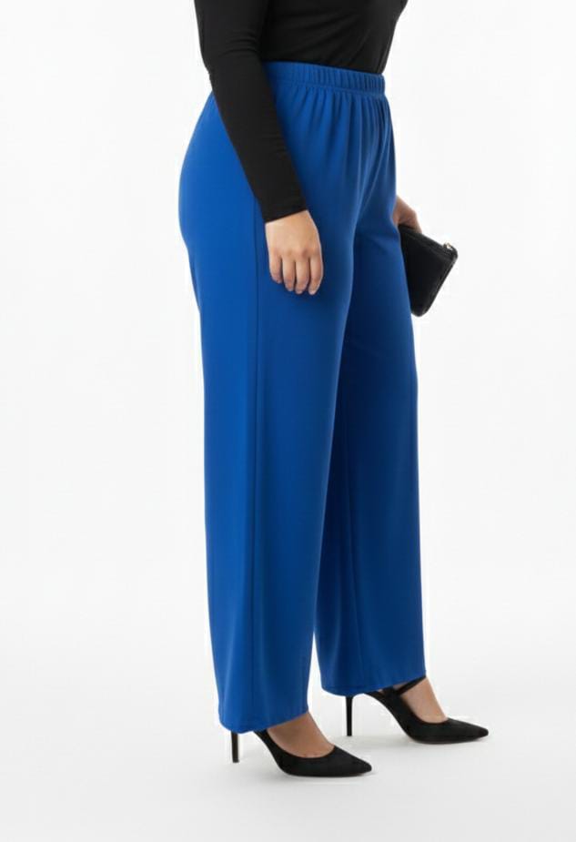 Royal Blue Nala Plus Size Palazzo Pants