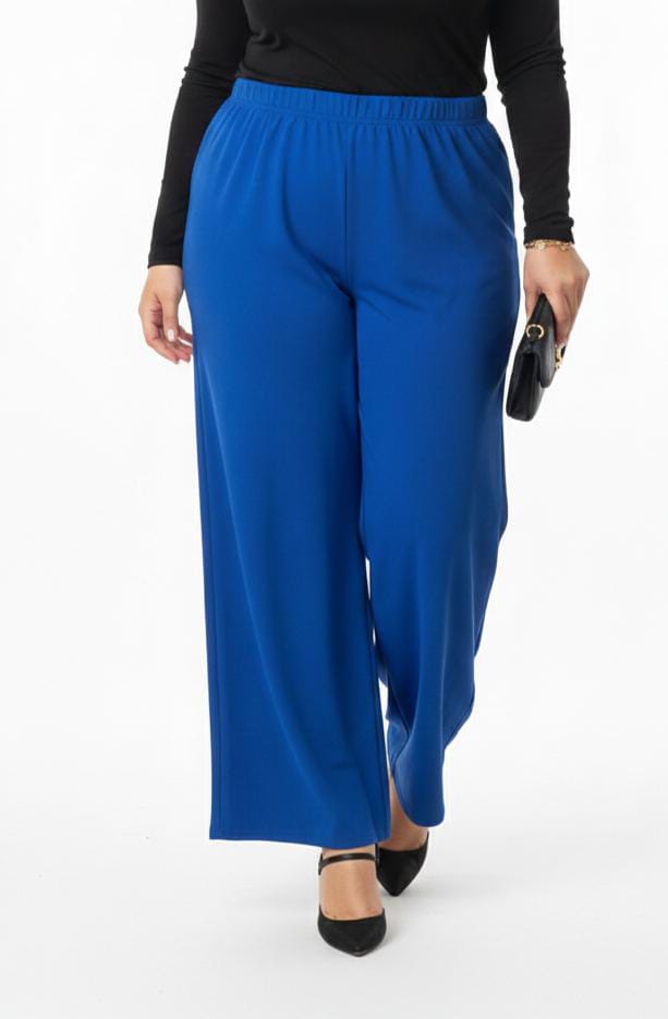Royal Blue Nala Plus Size Palazzo Pants