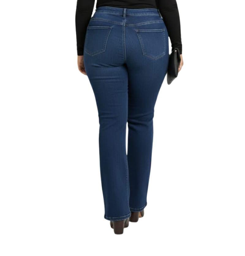Dark Wash Lila Plus Size Bootcut Jeans