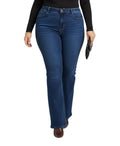 Dark Wash Lila Plus Size Bootcut Jeans
