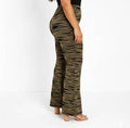 Bronze Naomi Shimmer Zebra Flare Pants&nbsp;