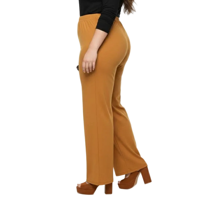 Mustard Yellow Nala Plus Size Palazzo Pants