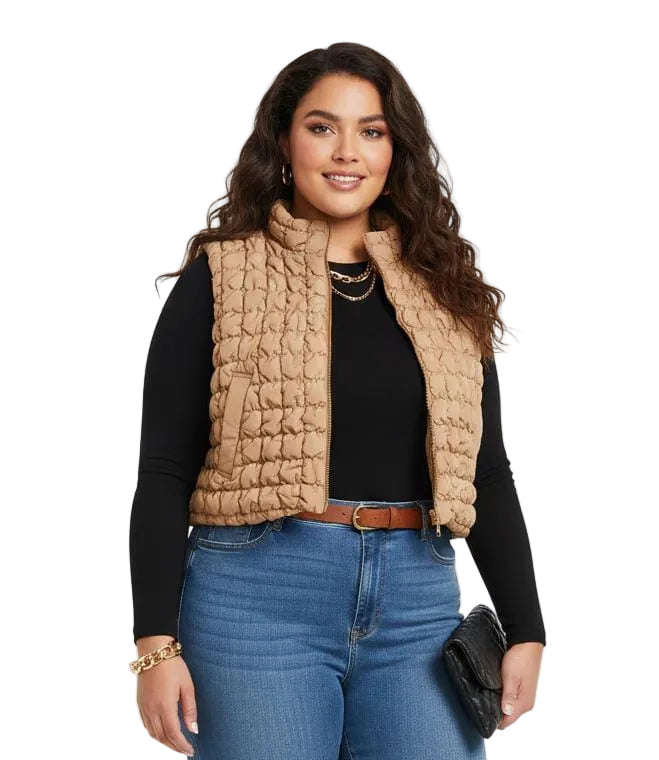 Ashley Brown Plus Size Puffer Vest