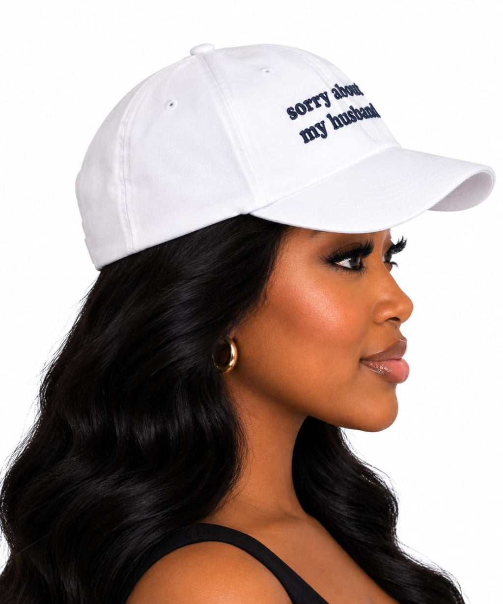 White Adeline “Sorry About My Husband” Hat