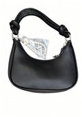 Black Mavis Knotted Handle Shoulder Bag