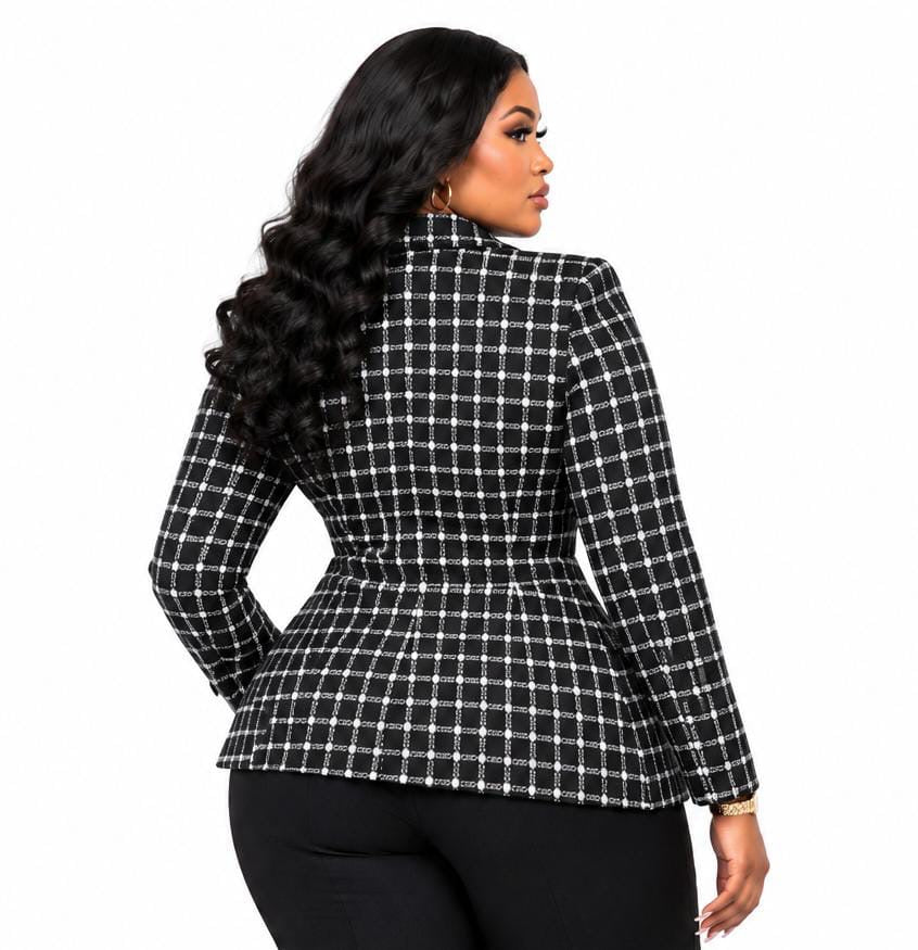 Black Grace Checkered Jacket