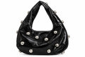 Silver Gigi Gold Stud Hobo Bag